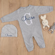 Load image into Gallery viewer, Personalized Baby Romper Custom Name Embroidered Newborn Outfit Baby Gift
