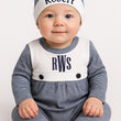 Load image into Gallery viewer, Personalized Pima Cotton Baby Outfit: Monogrammed Coming Home Set
