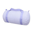 Load image into Gallery viewer, My product bases Lilac Seersucker Medium Duffel
