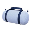 Load image into Gallery viewer, My product bases Navy Seersucker Medium Duffel
