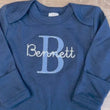 Load and play video in Gallery viewer, Personalized Baby Romper with Name Embroidery Convertible Mittens and Footies Optional Hat
