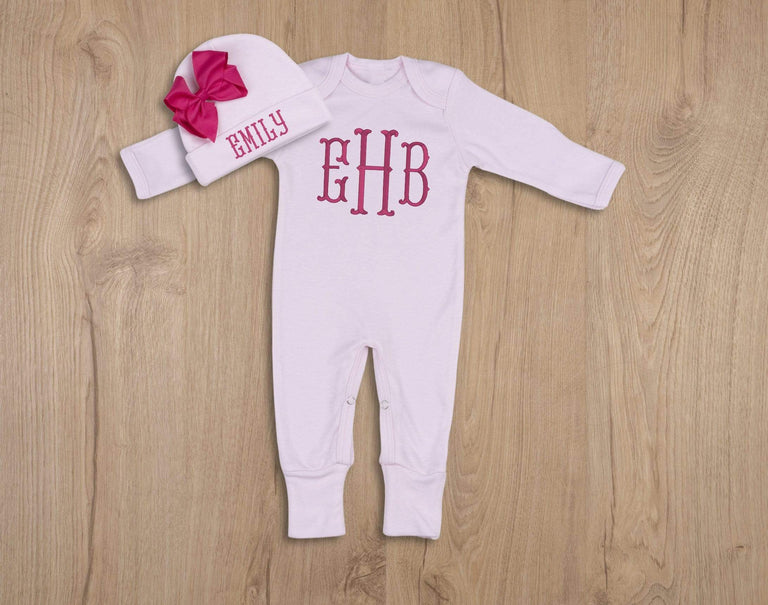 Newborn Girl Coming Home Outfit Newborn Girl Clothes Personalized Baby Girl  Gift Personalized Baby Girl Outfit Baby Girl Sleeper Preemie -  Canada