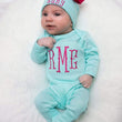 Load image into Gallery viewer, La Maison du Monogramme Coming Home Outfit Baby Girl Tiffany
