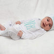 Load image into Gallery viewer, Baby girl sleeper light green monogram
