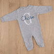 Load image into Gallery viewer, Gray newborn coming home outfit
