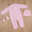 Load image into Gallery viewer, Pink coming home outfit for a baby girl
